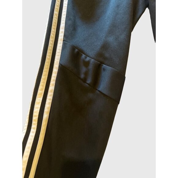 Adidas Athletic Training Pants Men Small Pull On Gym Jogger Black White 3 Stripe - Picture 6 of 16